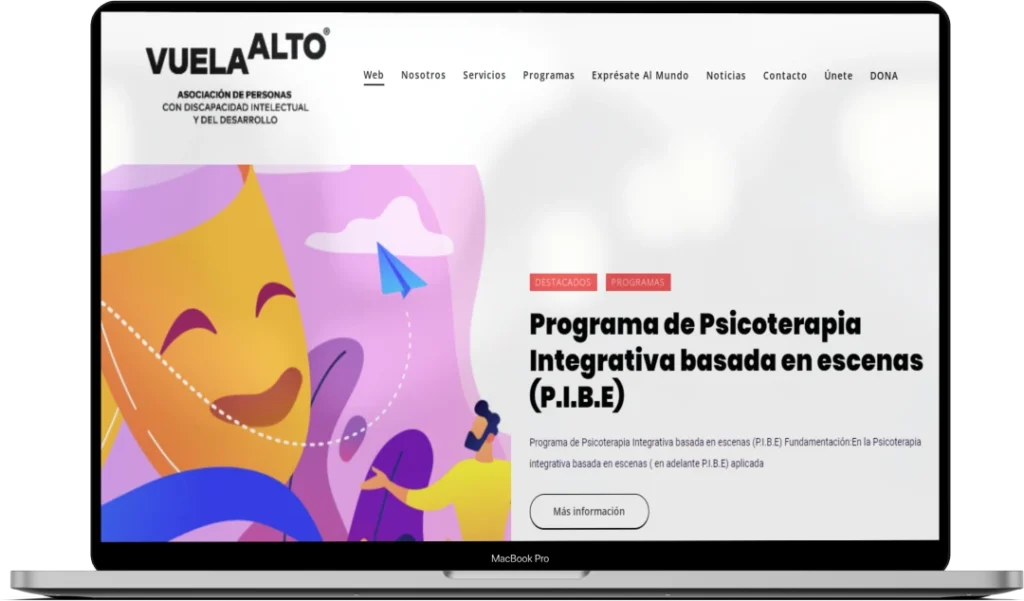 vuela alto mockup